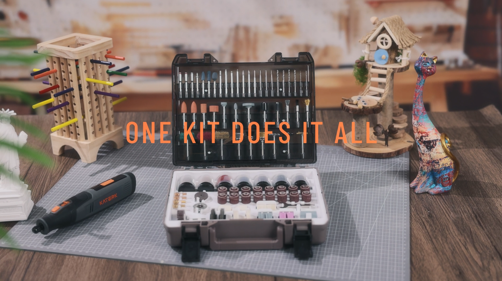 Amazon | KATERK リューター ミニルーター多機能アクセサリー420pcs